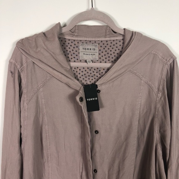 Torrid mauve lightweight jacket - Picture 4 of 12